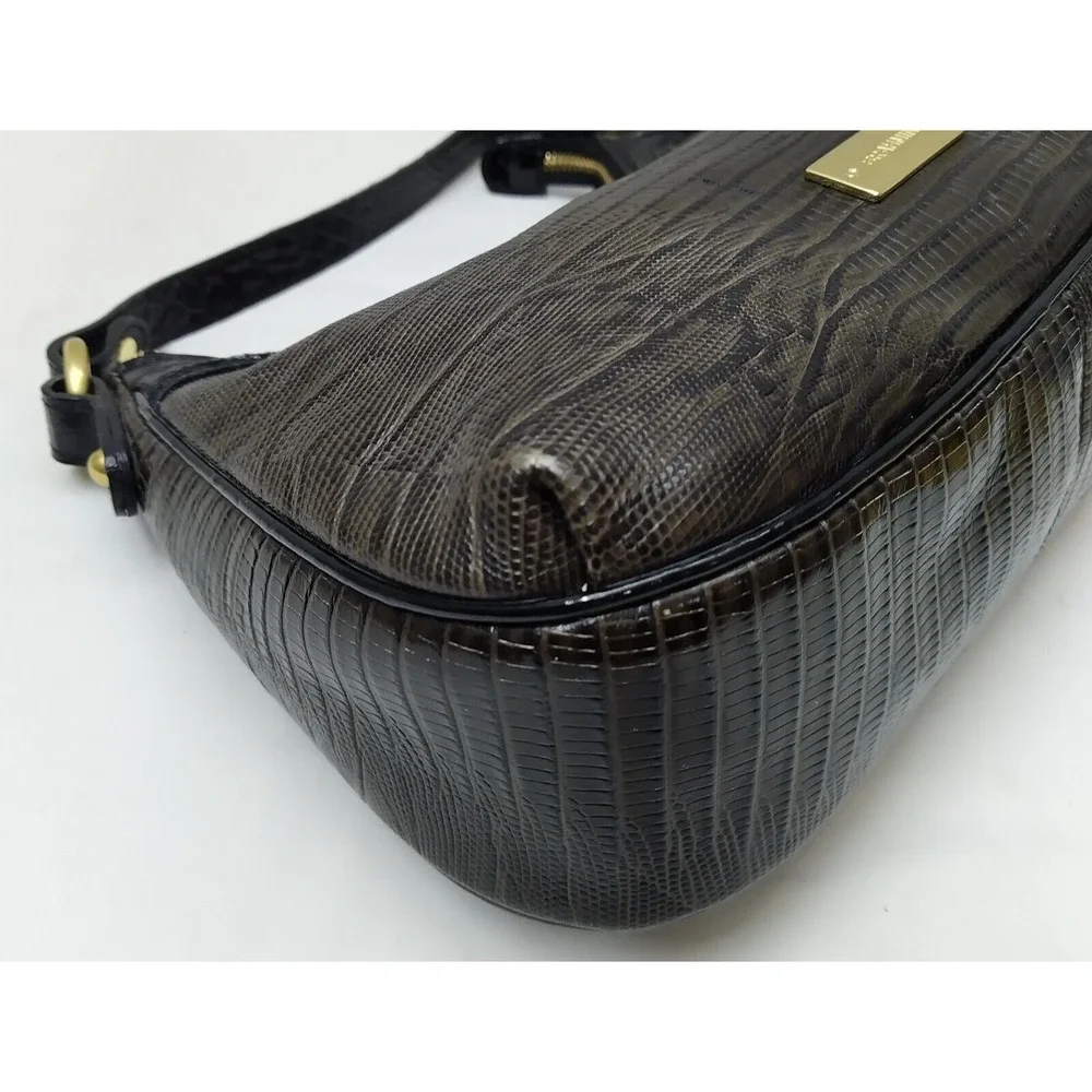 Brahmin Bekka Brown Leather Zipper Closure Hobo Shoulder Bag